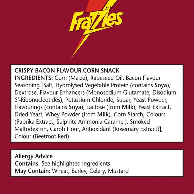 Smiths Frazzles Crispy Bacon Multipack Snacks   6 x 20g - McGrocer