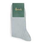 Harrods cotton-blend ribbed socks, imported from the UK