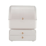 Livingandhome white dustproof makeup organizer, UK version