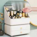 Livingandhome white dustproof makeup organizer, UK version