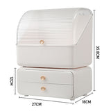 Livingandhome white dustproof makeup organizer, UK version