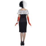 Smiffys Evil Madame Costume with black dress and accessories, imported from the UK