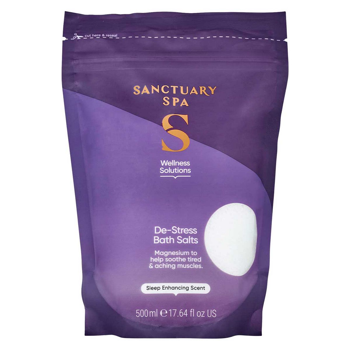 Sanctuary Spa Wellness Solutions De-Stress Bath Salts 500g GOODS Boots   