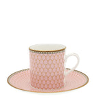 Halcyon Days Antler Trellis coffee cup and saucer (British brand)