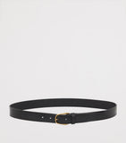 Saint Laurent leather belt with gold-tone buckle 3cm, UK version