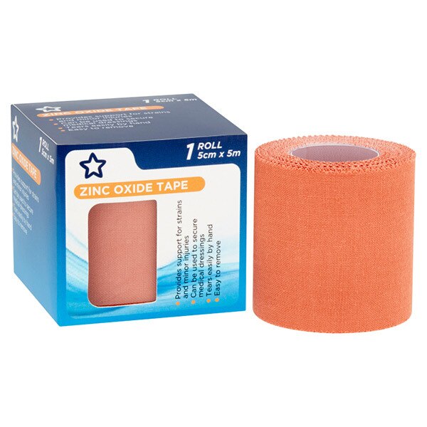 Superdrug Zinc Oxide Sport Tape 5cm x 5m GOODS Superdrug   