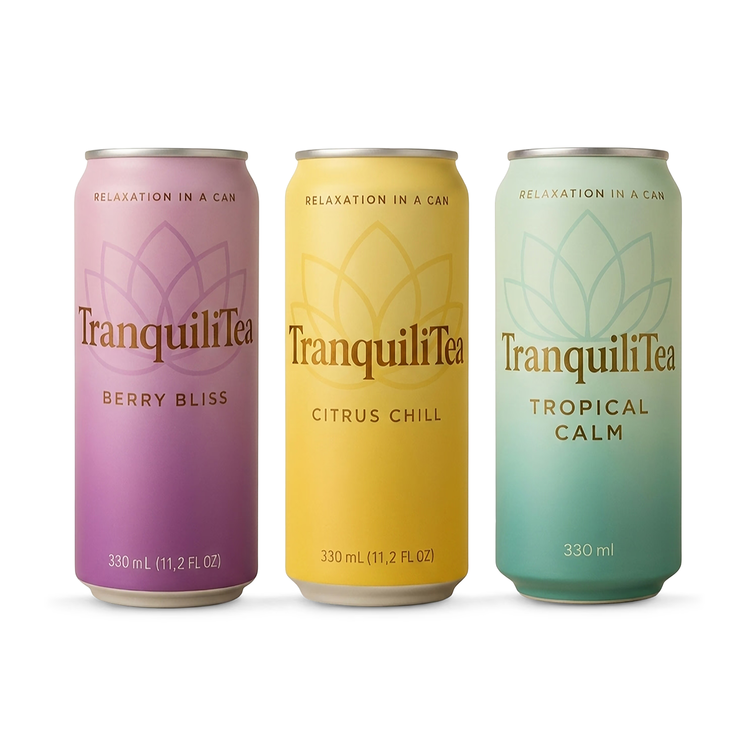 TranquiliTea functional drink variety pack 12 cans, UK version