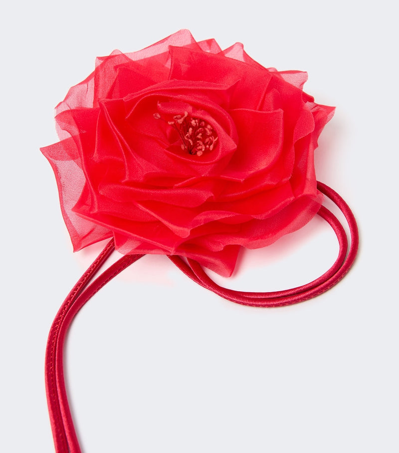 Max Mara silk flower hair clip, UK version
