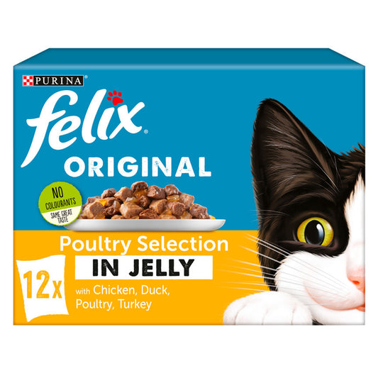 Felix Cat Food Poultry Selection In Jelly Cat Food & Accessories ASDA   