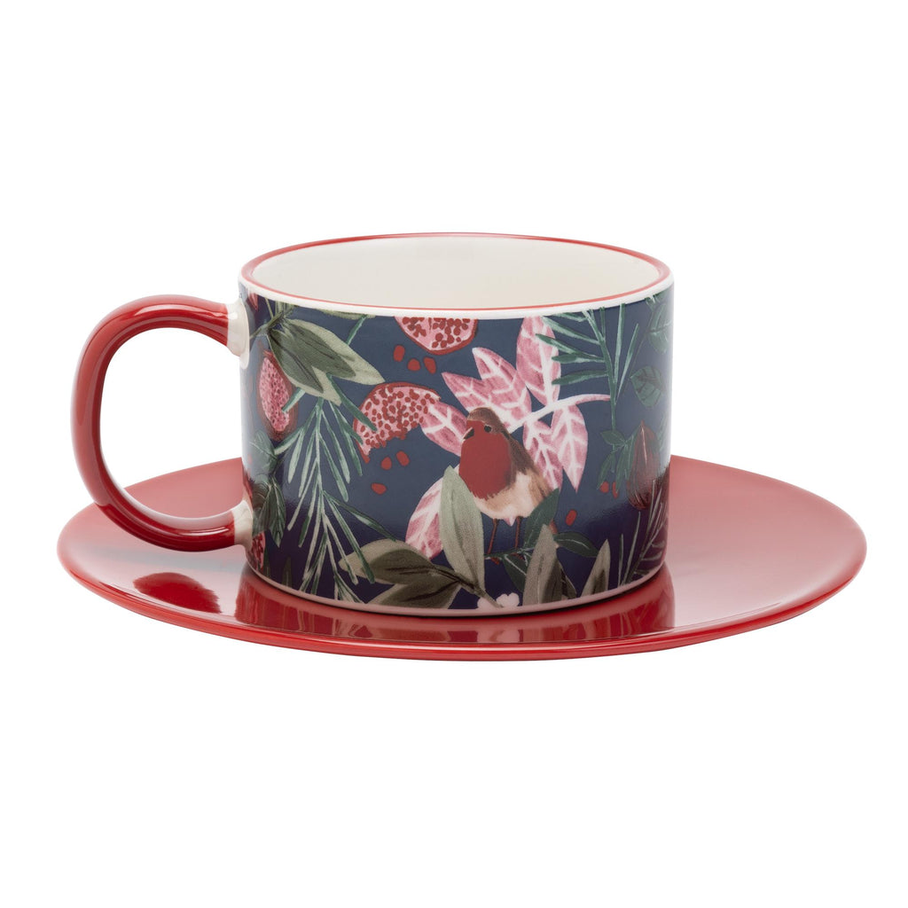 Sainsbury's Home Robin Cup And Saucer