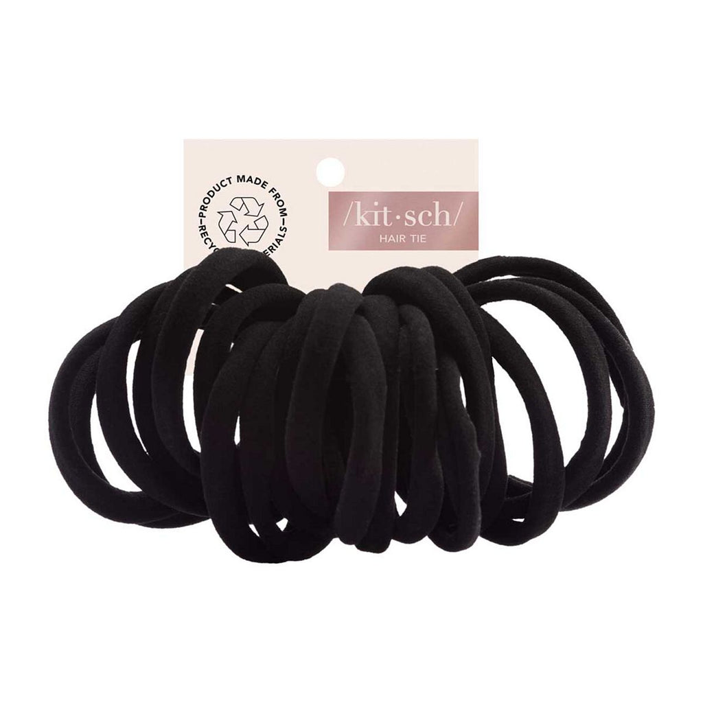 Kitsch Eco-Friendly Nylon Elastics 20pc set - Black