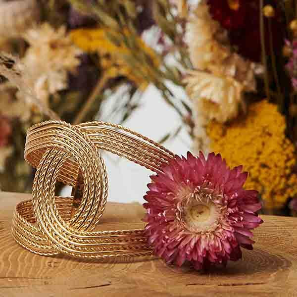 Izabel London metallic twist bracelet - British product