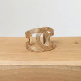 Izabel London metallic twist bracelet - British product