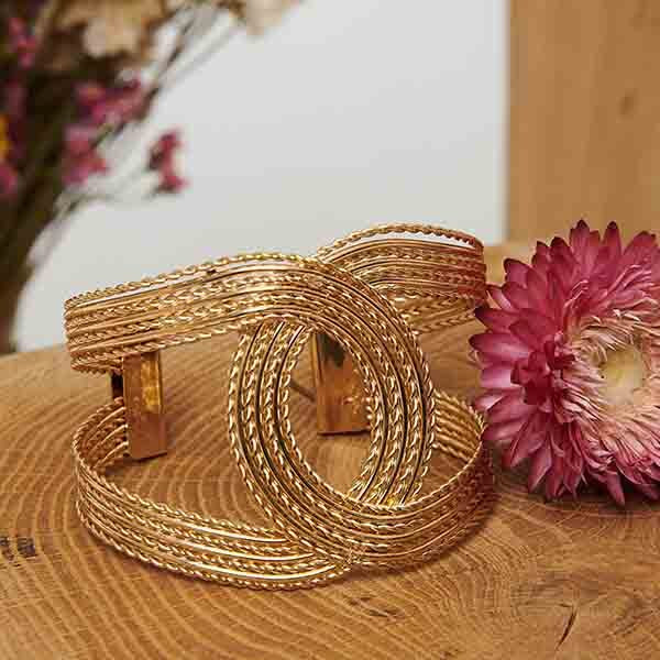 Izabel London metallic twist bracelet - British product