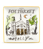 GINORI 1735 Fox Thicket Folly decorative tray 13.5cm, UK version