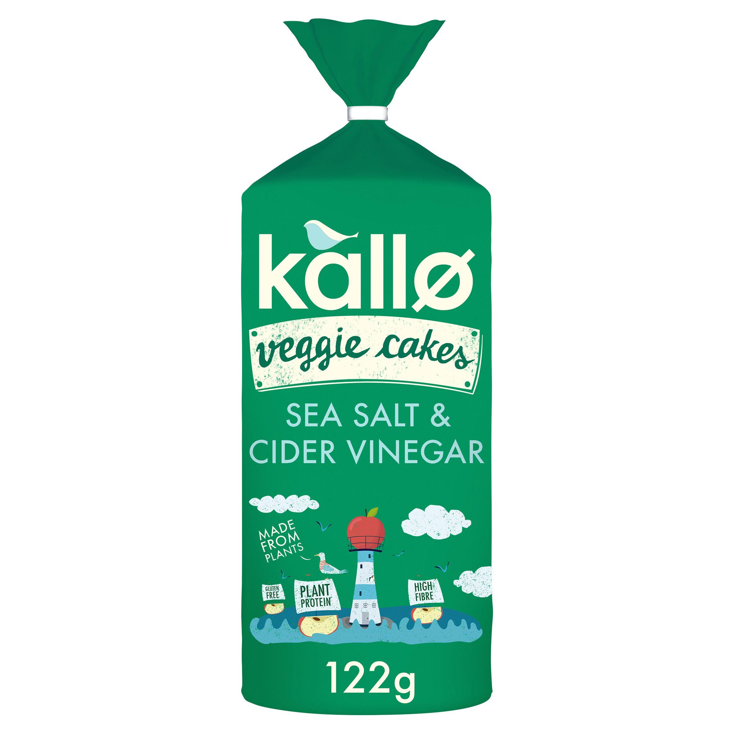 Kallo Lentil & Pea Veggie Cakes Sea Salt & Cider Vinegar 122g GOODS Sainsburys   