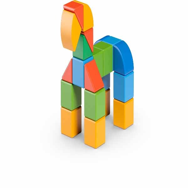 Geomag Magicube magnetic blocks 32pc recycled plastic - British product