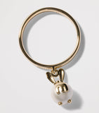 Miu Miu pearlised bunny pendant necklace, imported from the UK