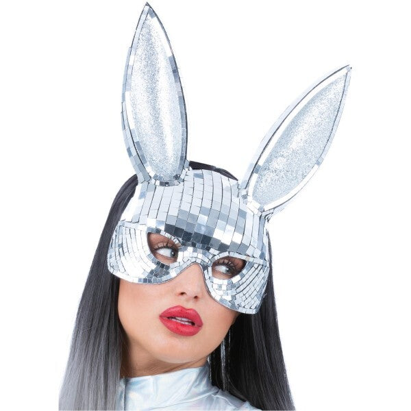 Fever Disco Bunny Mask for fancy dress parties (British brand)