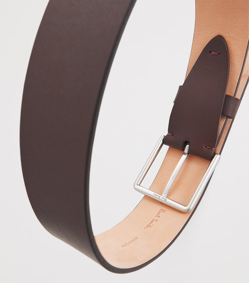 Paul Smith Leather Signature Stripe Stitch belt (British brand)