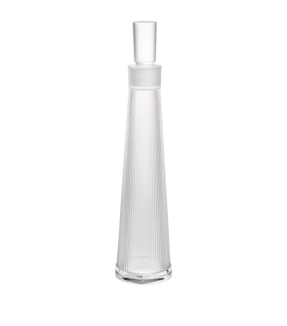 Lalique Wingen crystal decanter 29.5cm tall, UK version