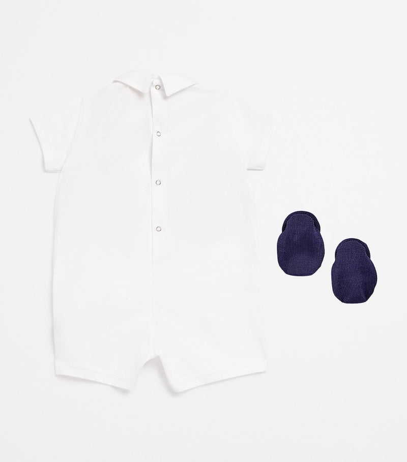 Story Loris playsuit boots gift set 3-9 months, imported from the UK
