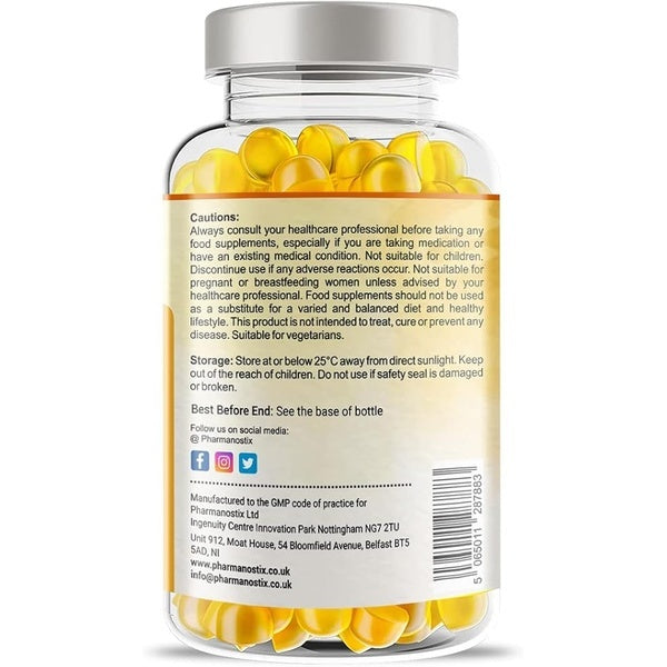 Pharmanostix Vitamin D3 1000iu gummies 150 count - British product