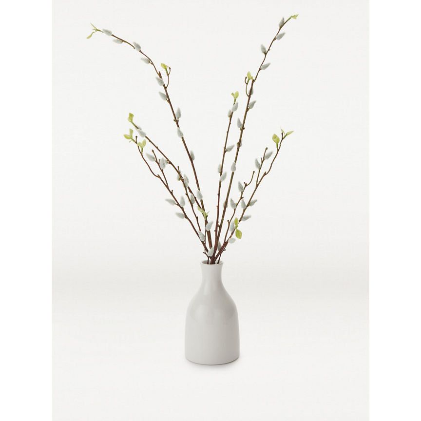 George Home Faux Pussy Willow In Bottle 55cm General Household ASDA   