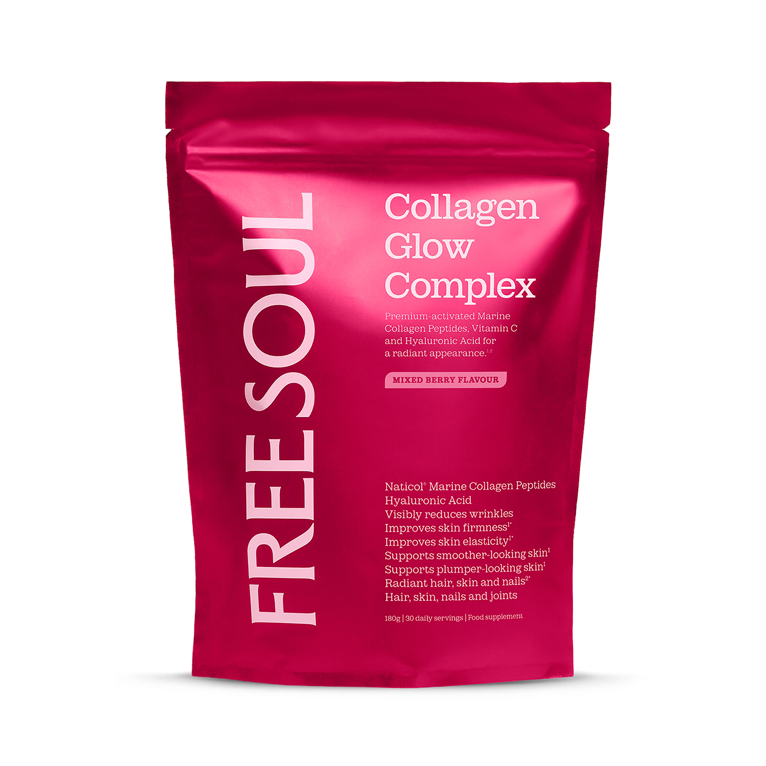 Free Soul collagen supplement mixed berry 180g, UK version