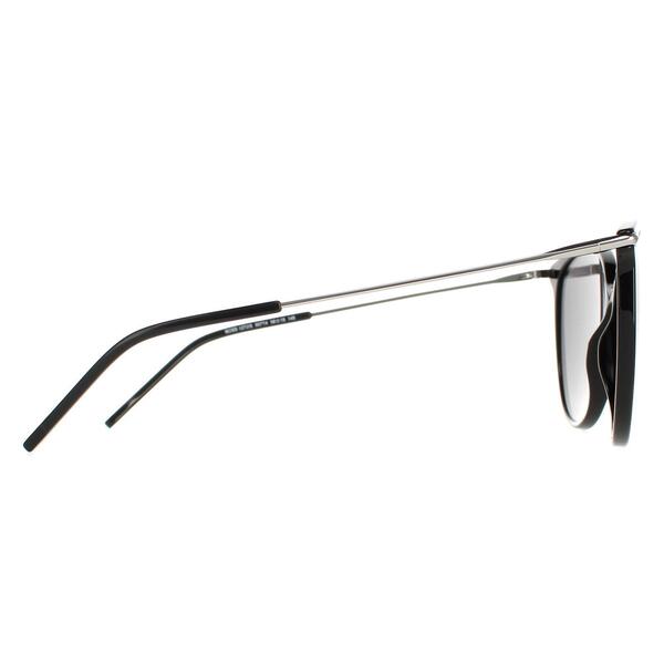 Hugo Boss BOSS 1272/S black mirrored round sunglasses - British product
