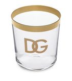 Dolce&Gabbana DG Millennials Logo glass tumblers set of 2 - British product