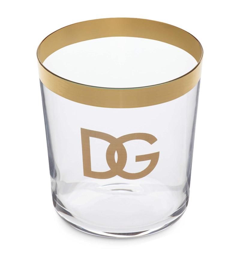 Dolce&Gabbana DG Millennials Logo glass tumblers set of 2 - British product