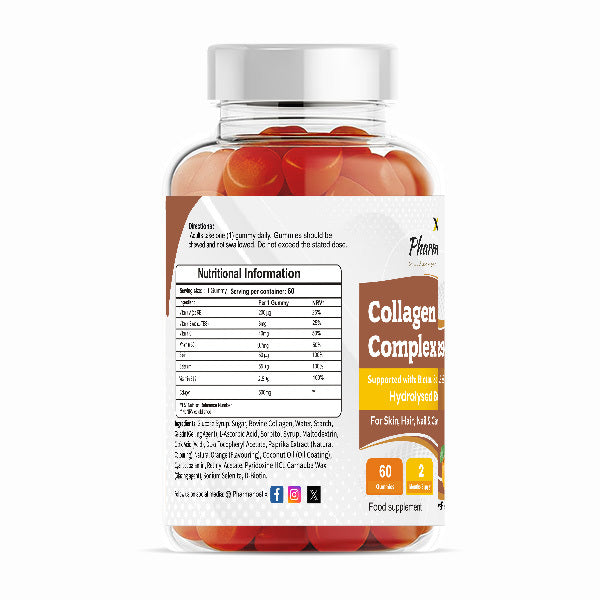 Pharmanostix collagen complex gummies 60, UK version