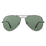 Ray-Ban Aviator 3025 black green sunglasses, imported from the UK
