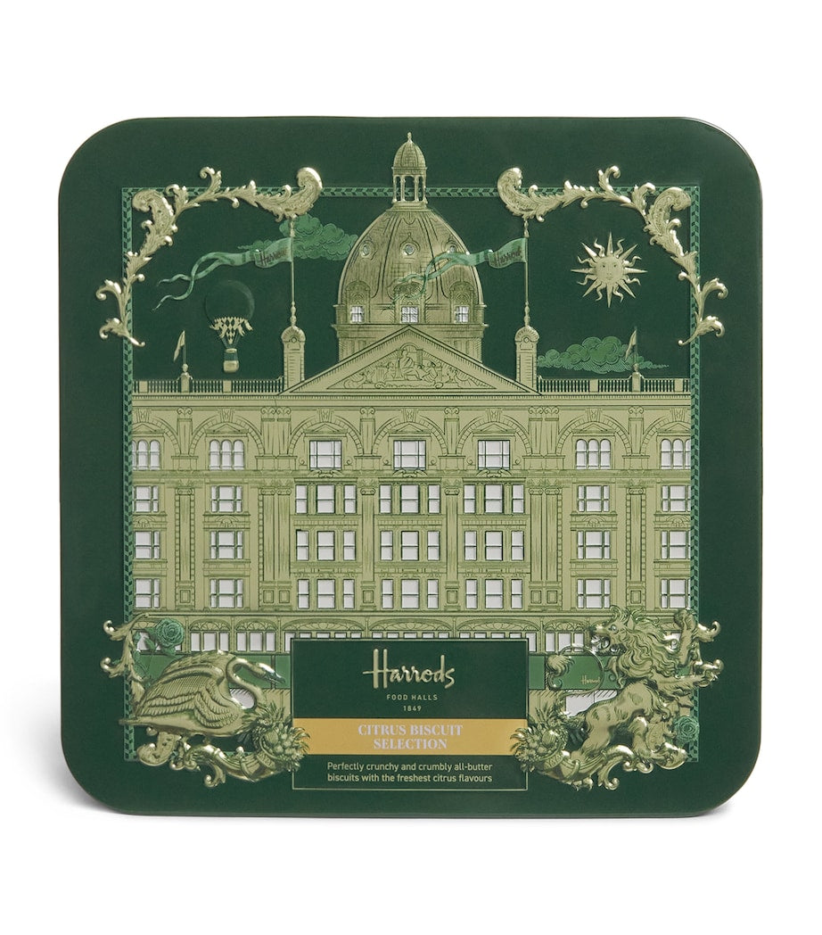Harrods Citrus Biscuit Selection Tin (300g)