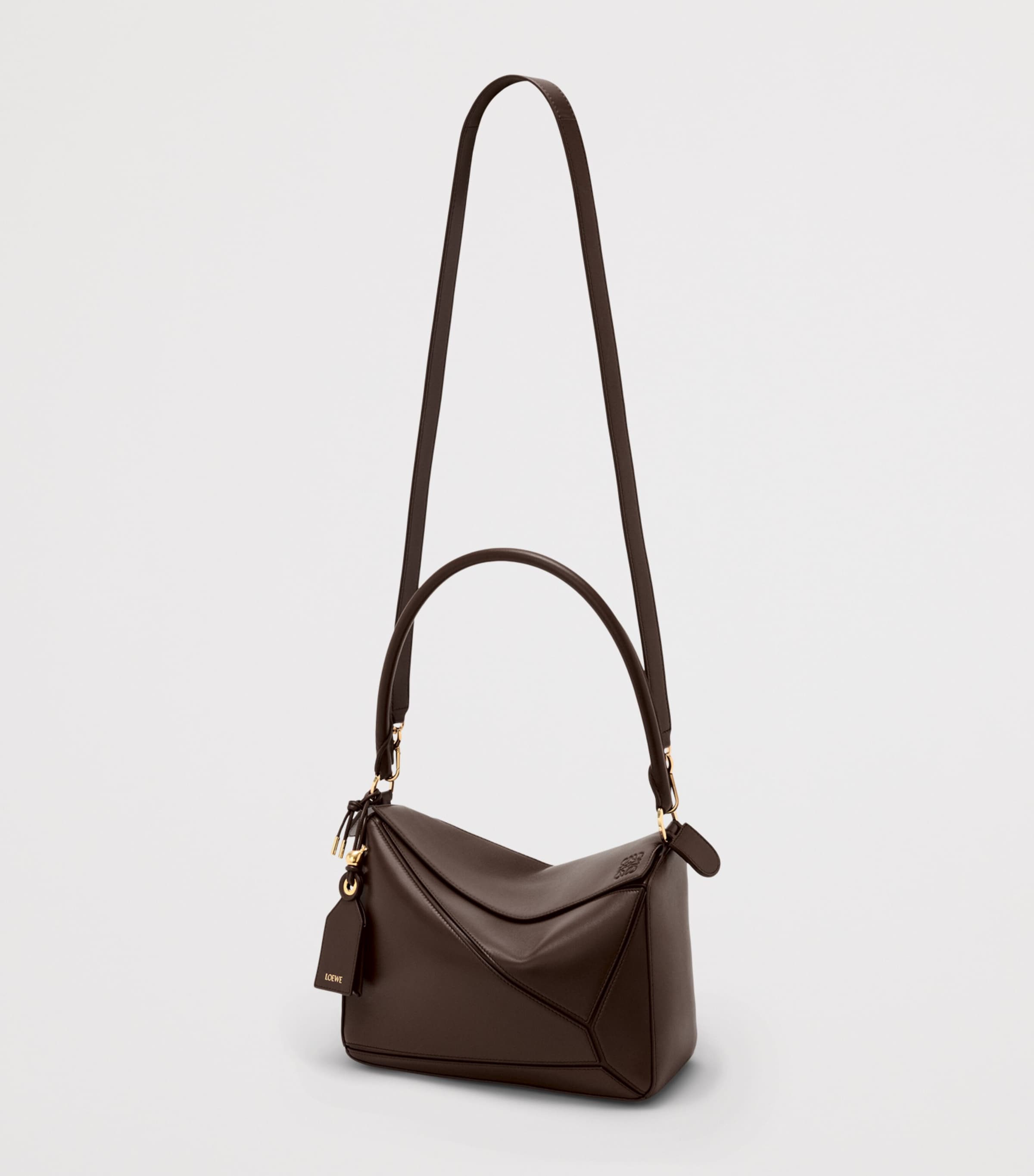 LOEWE Puzzle top-handle bag calfskin leather medium, imported from the UK