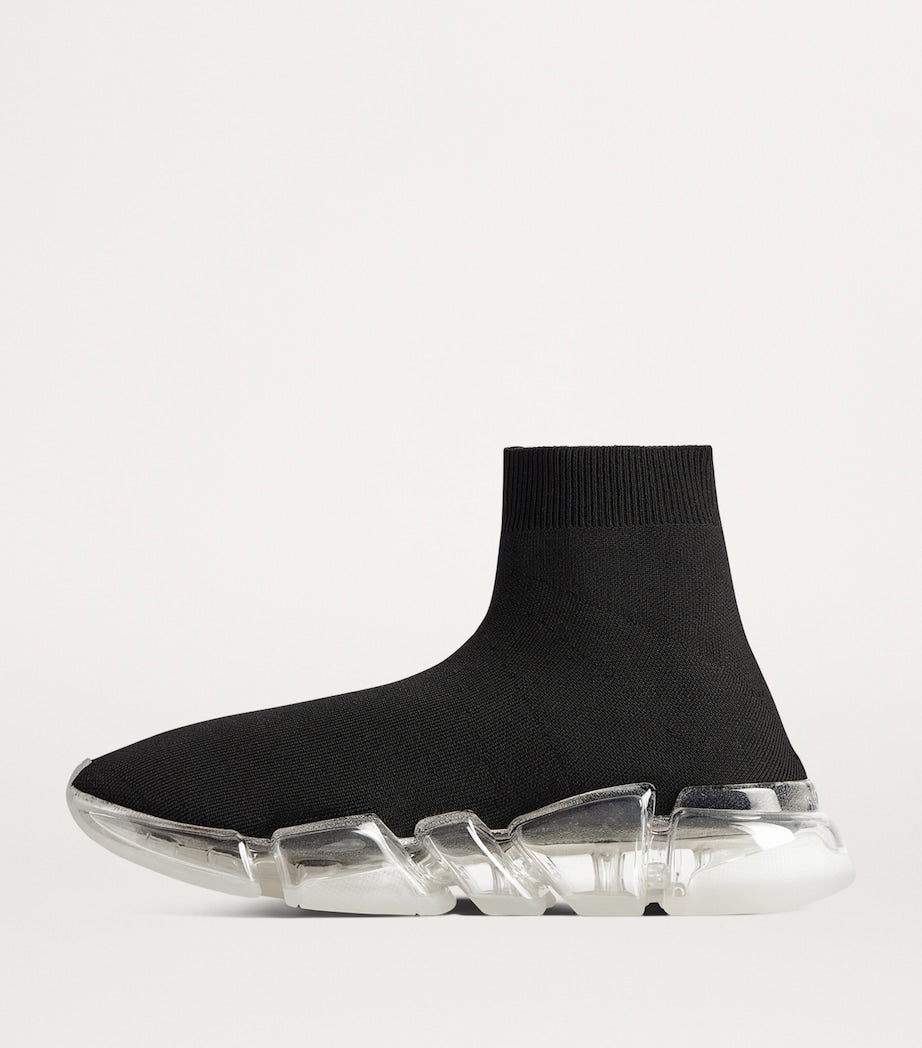 Knitted Sneakers with Ergonomic Sole and Lace-Up Fastening