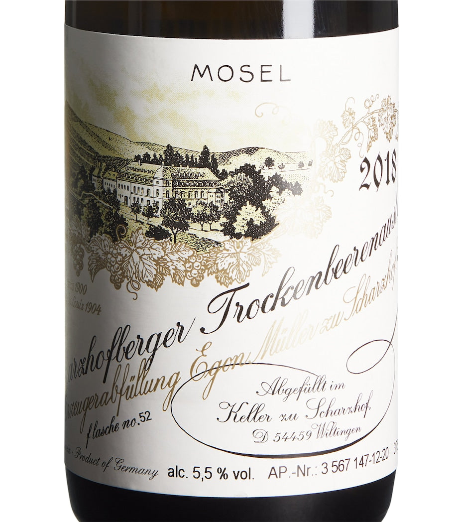 Egon Muller Riesling Trockenbeerenauslese 2018 37.5cl - British product