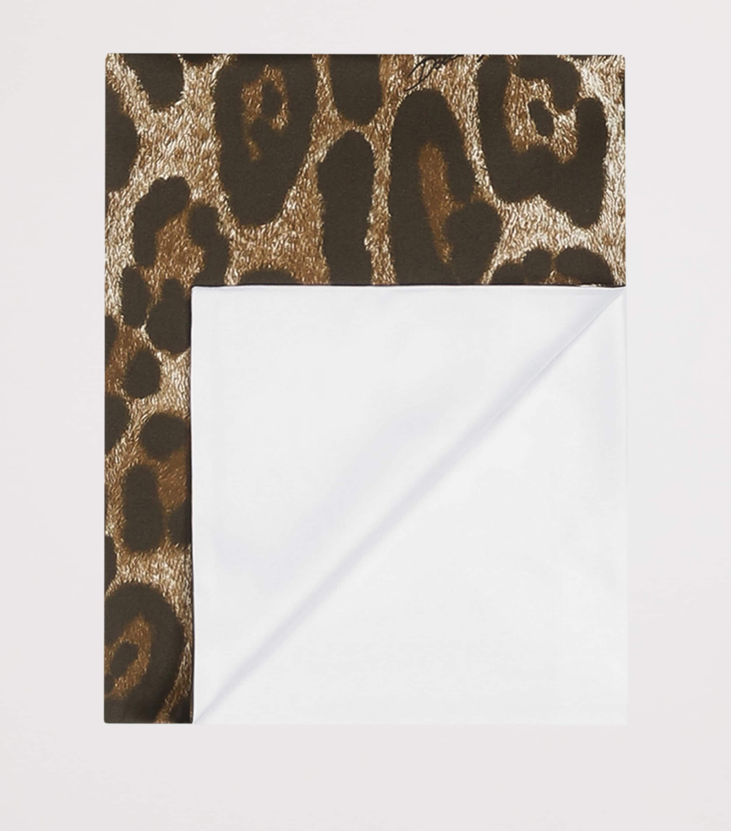 Dolce & Gabbana Casa leopard print pillowcases 50cm x 80cm - British product