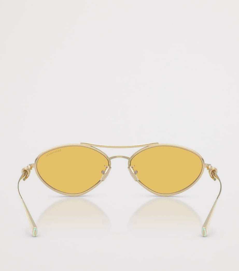 Tiffany & Co. TF3117 metal irregular sunglasses - British product