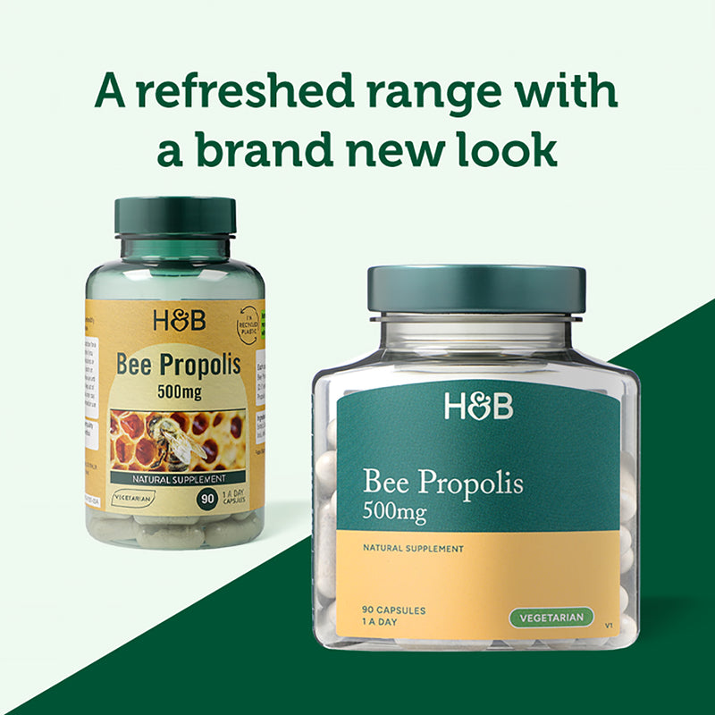 Holland & Barrett Bee Propolis 500mg 90 Capsules, UK version