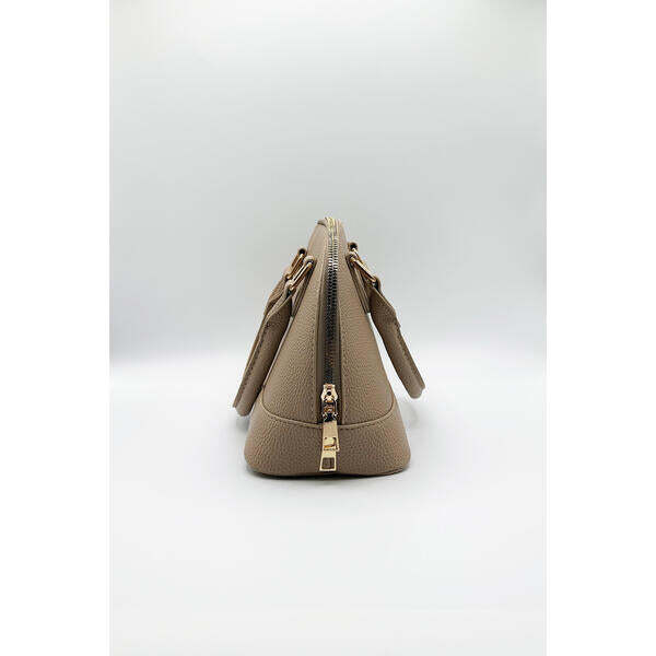 SVNX faux leather mini crossbody bag beige - British brand