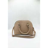 SVNX faux leather mini crossbody bag beige - British brand