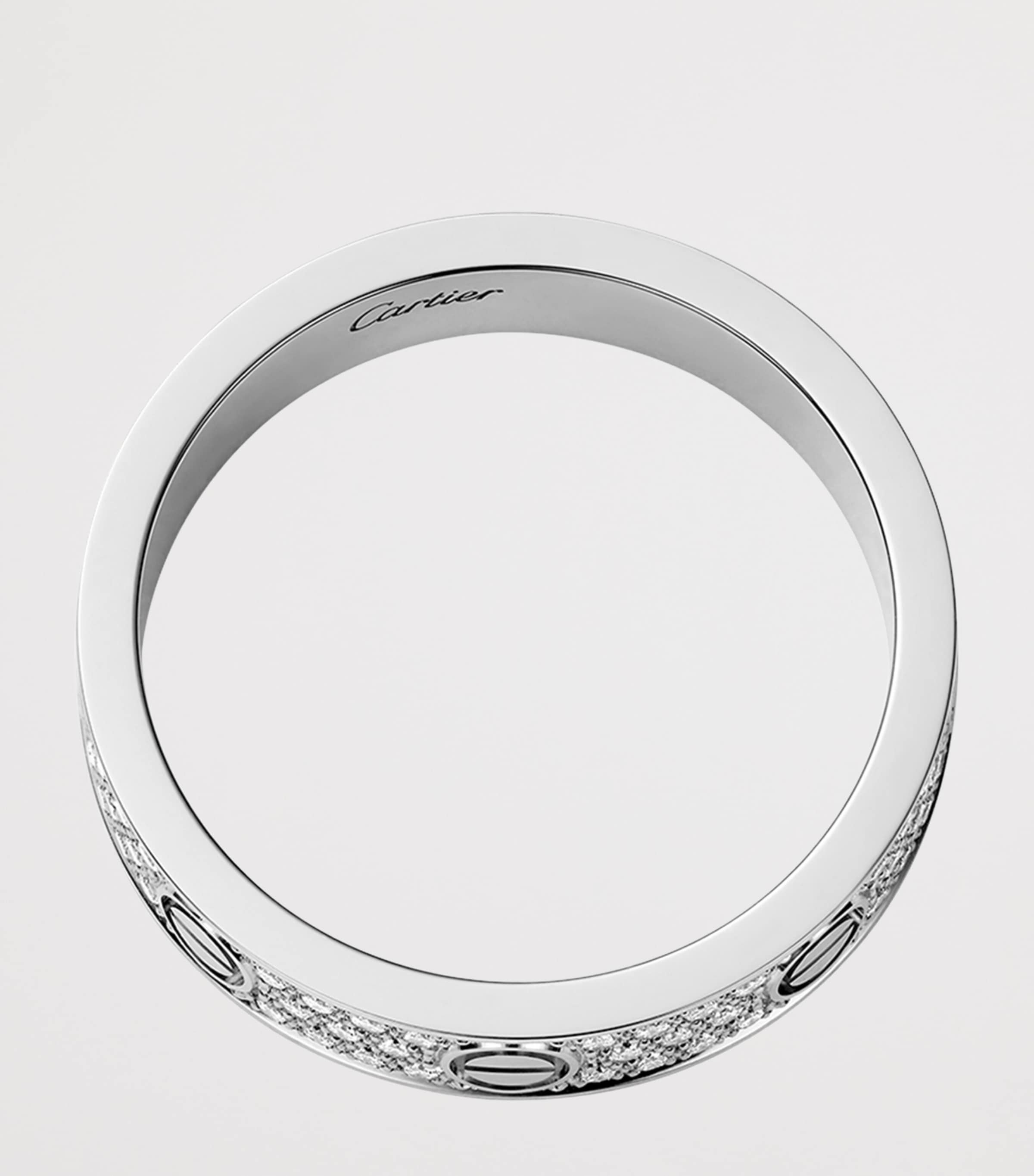 Cartier LOVE ring white gold diamonds, UK version