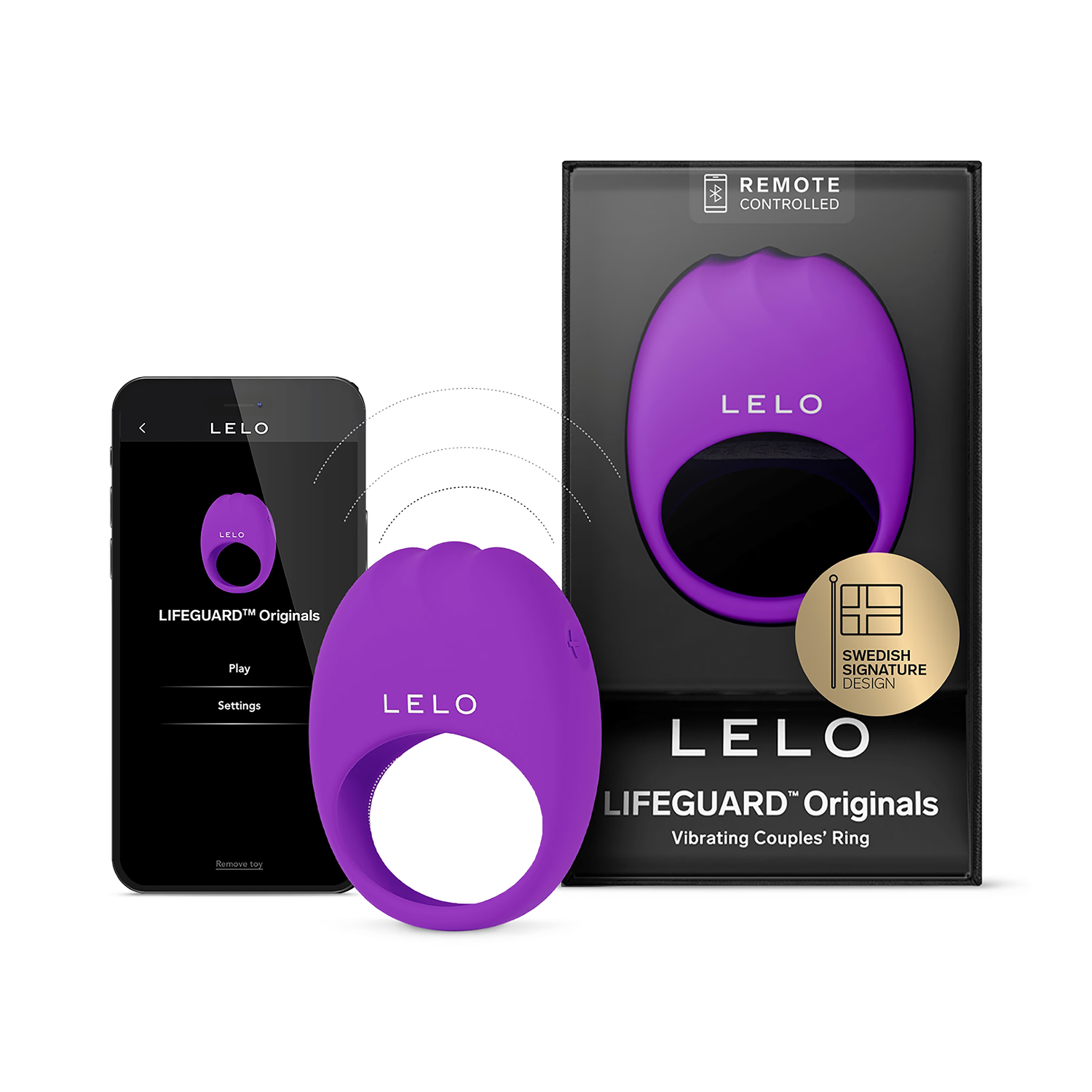 LELO vibrating ring purple, UK version