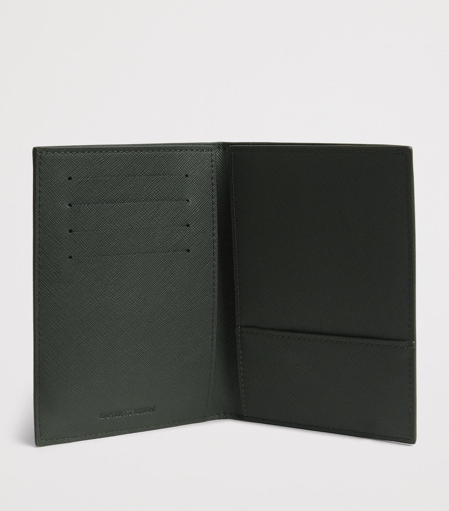 Emporio Armani Saffiano leather passport holder, UK version