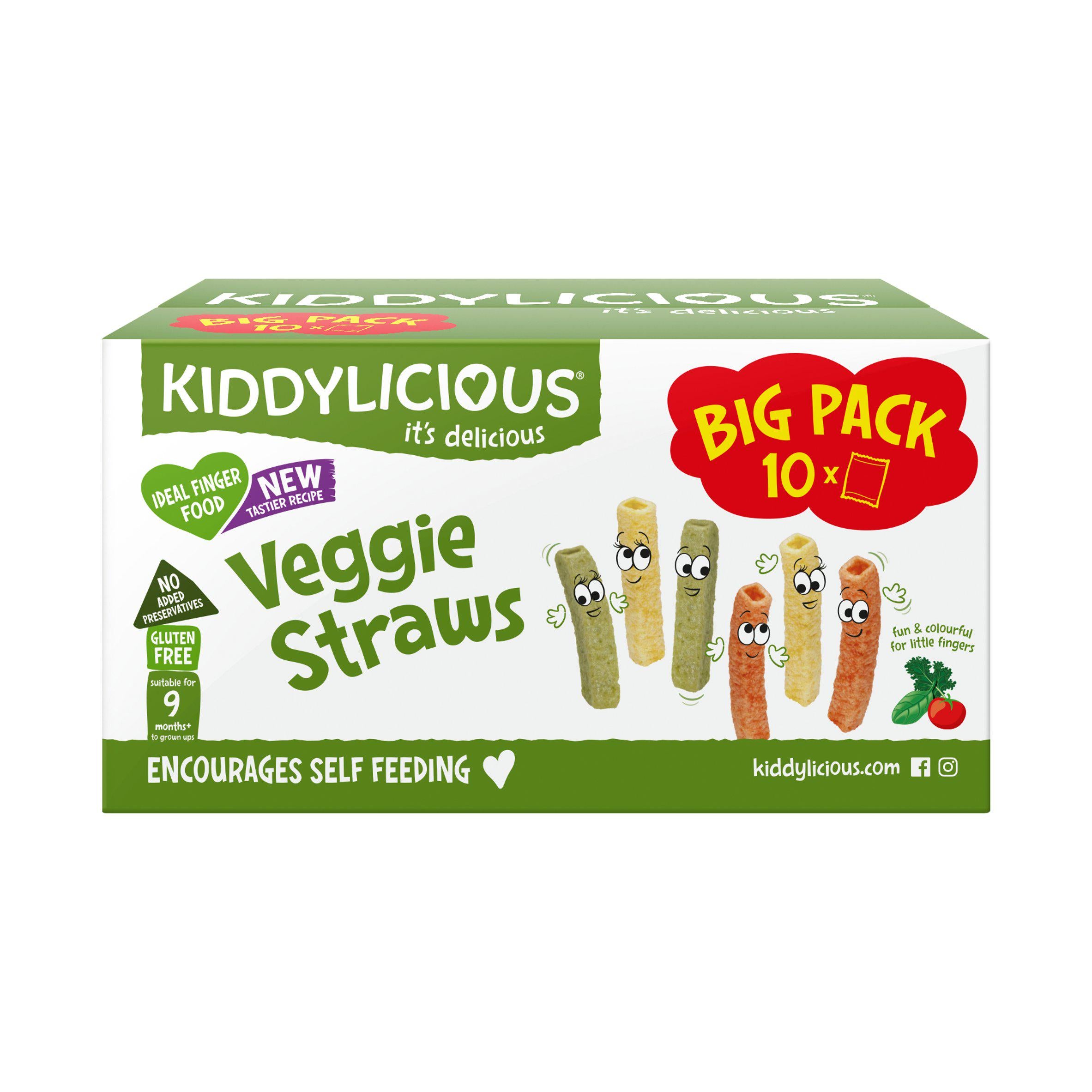 Kiddylicious Veggie Straws Baby Snacks 10x12g GOODS Sainsburys   