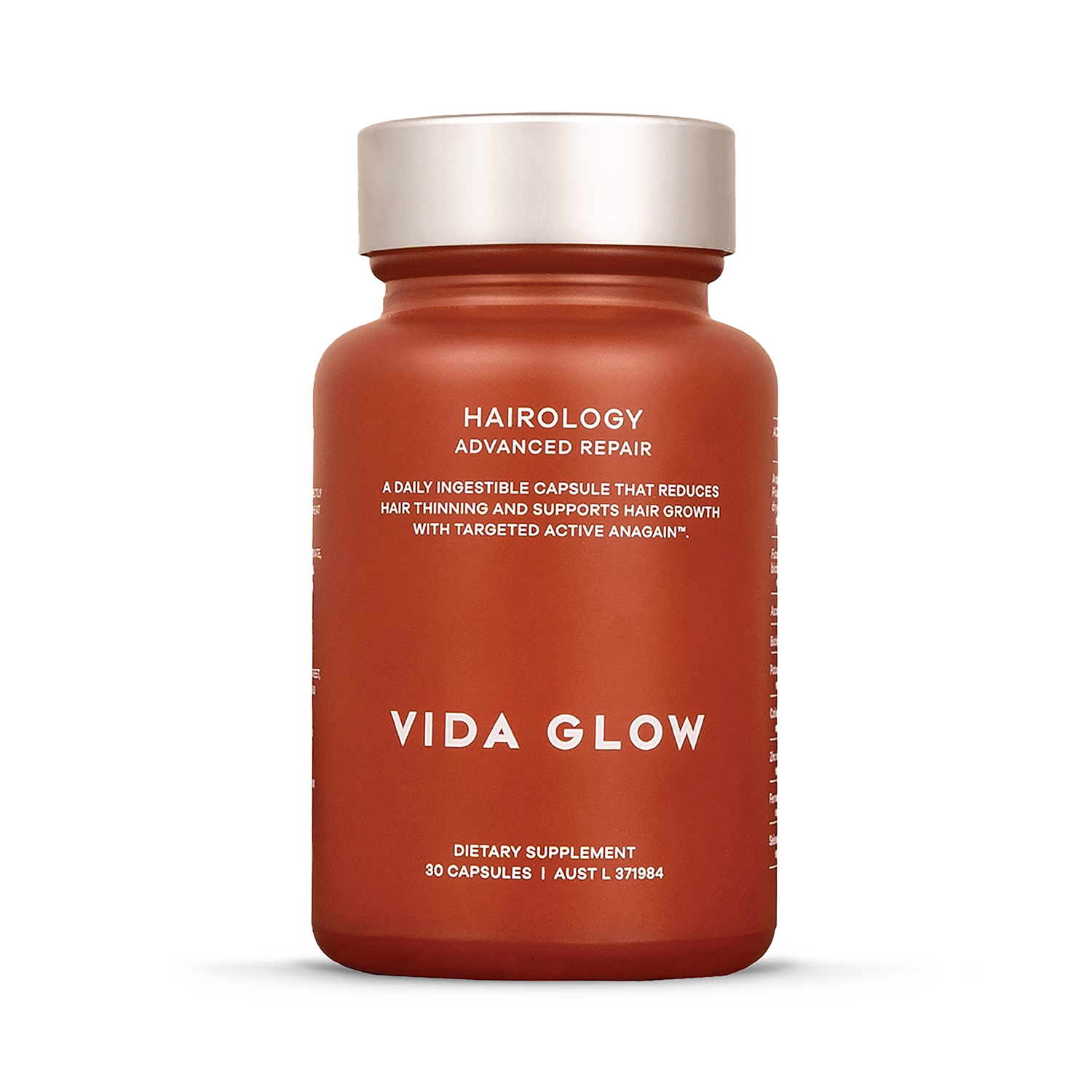 Vida Glow Hairology food supplement 30 capsules, UK version