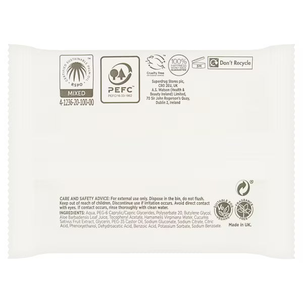 Superdrug Augen-Make-up-Entferner-Pads 20 (Britische Marke)