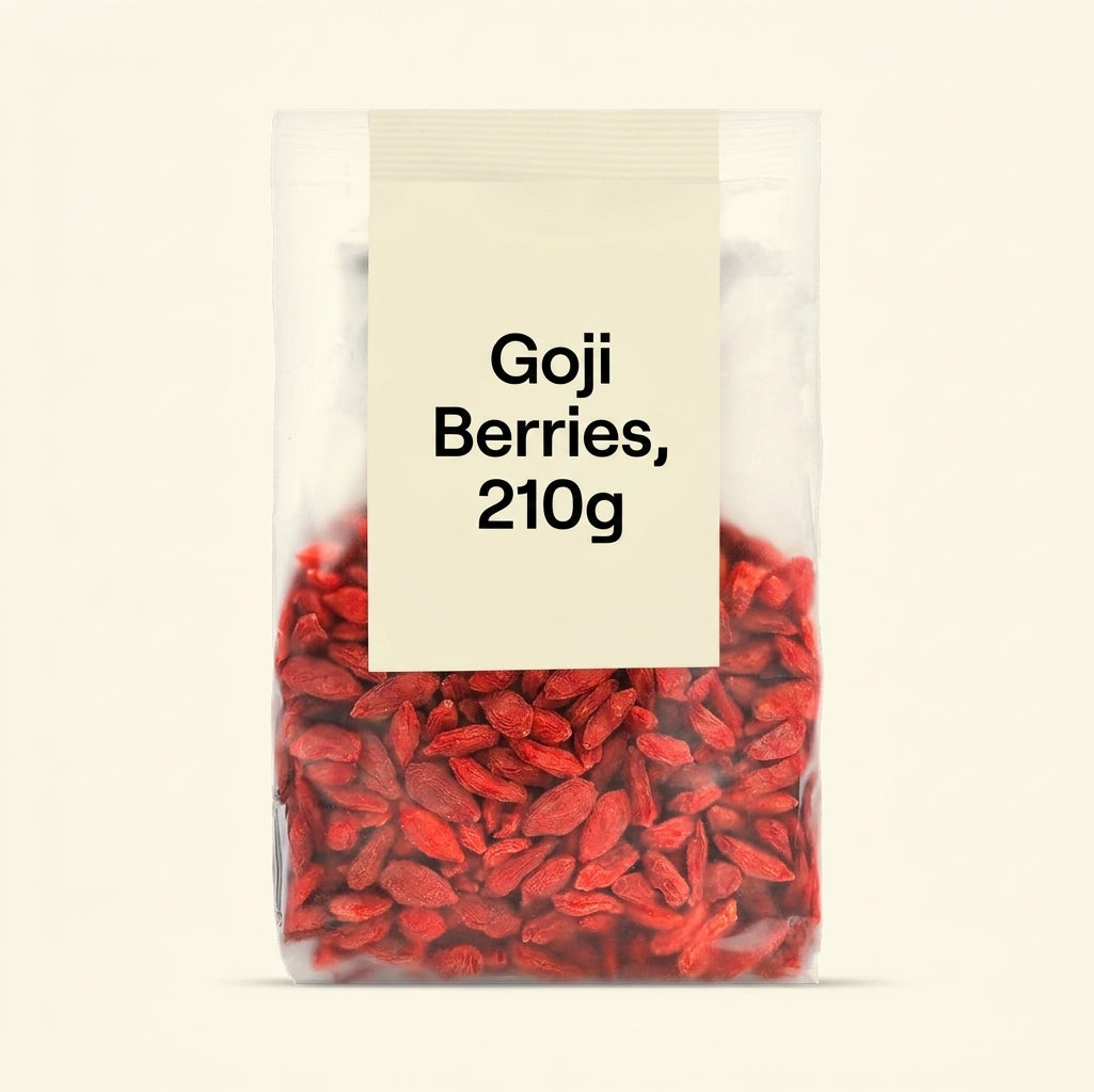 Holland & Barrett Goji Berries 210g dried snack, UK version